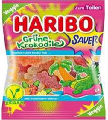 Мармелад жевательный Haribo Зеленые Крокодилы кислые 175 гр